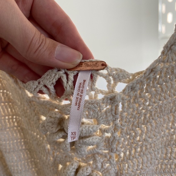 NWOT Free People Crochet Knit Maxi Dress - Picture 3 of 4